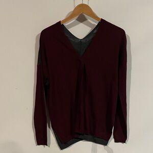 Vince merino wool women’s Burgundy Sweater